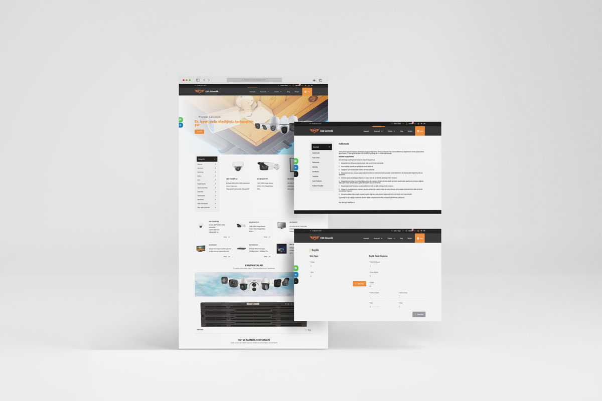 ESS Güvenlik Sistemleri Web Site Tasarımı