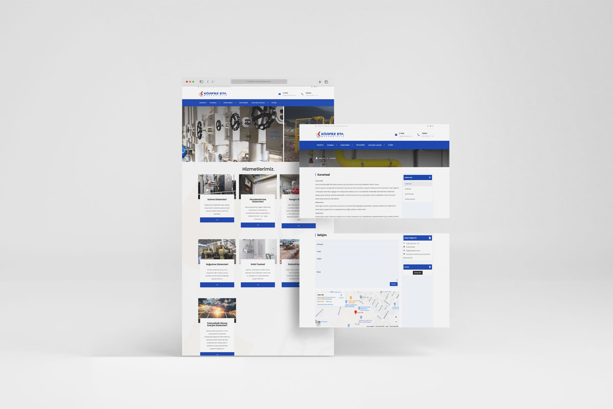 Körfez Eta Mühendislik Web Site Tasarımı