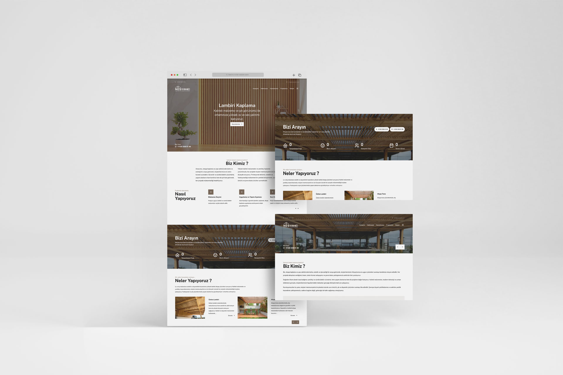 Neswood Web Tasarım Çalışması